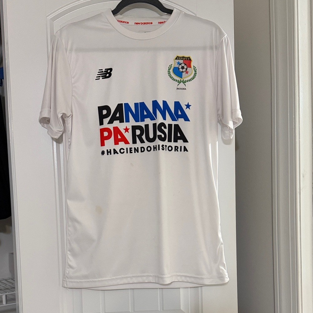 New Balance White Panama Graphic Jersey